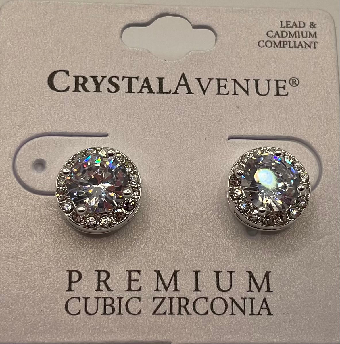 Small Rhinestone Stud Earrings