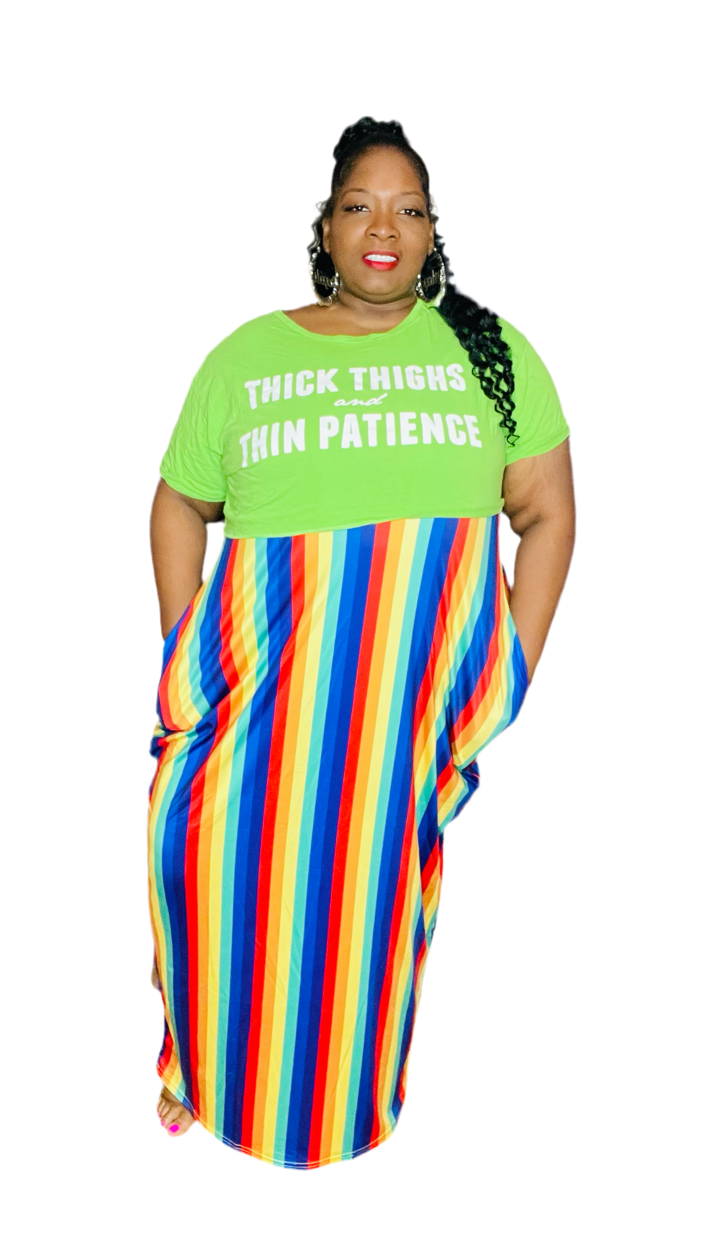 Rainbow Maxi Dress
