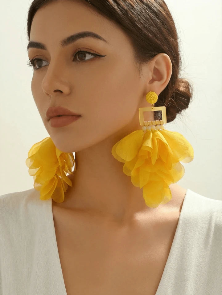 Pop Petal Statement Earrings