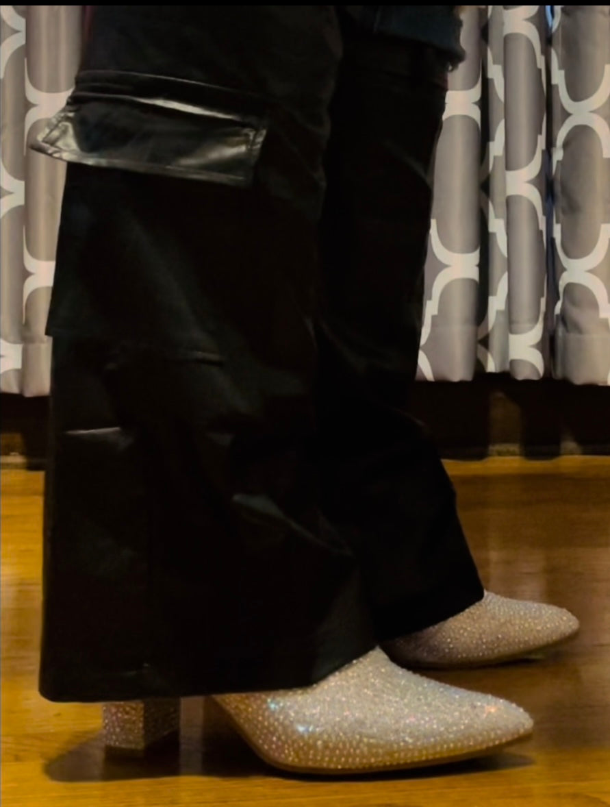 Faux Leather Leg warmers