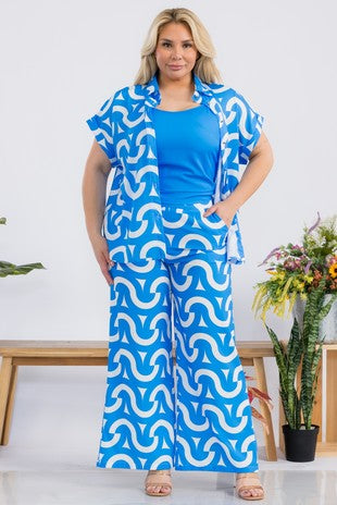 Ocean Breeze 3-Piece Pant Set