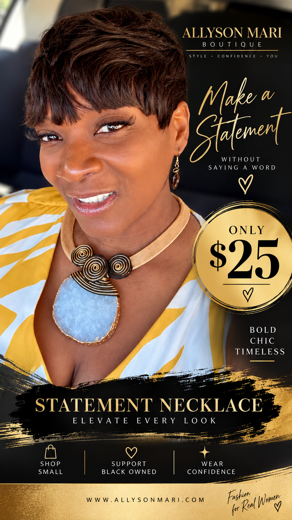 The Center of Attention Statement Necklace Set