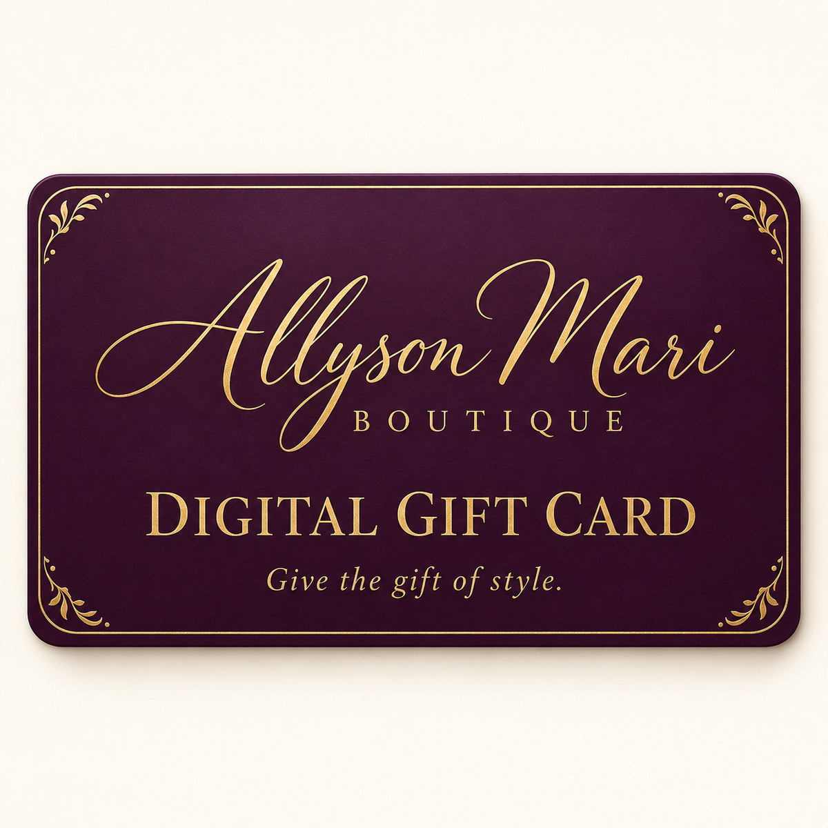 Allyson Mari Gift Card