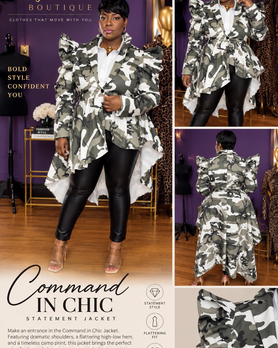 The Commander in Chic Camo Jacket