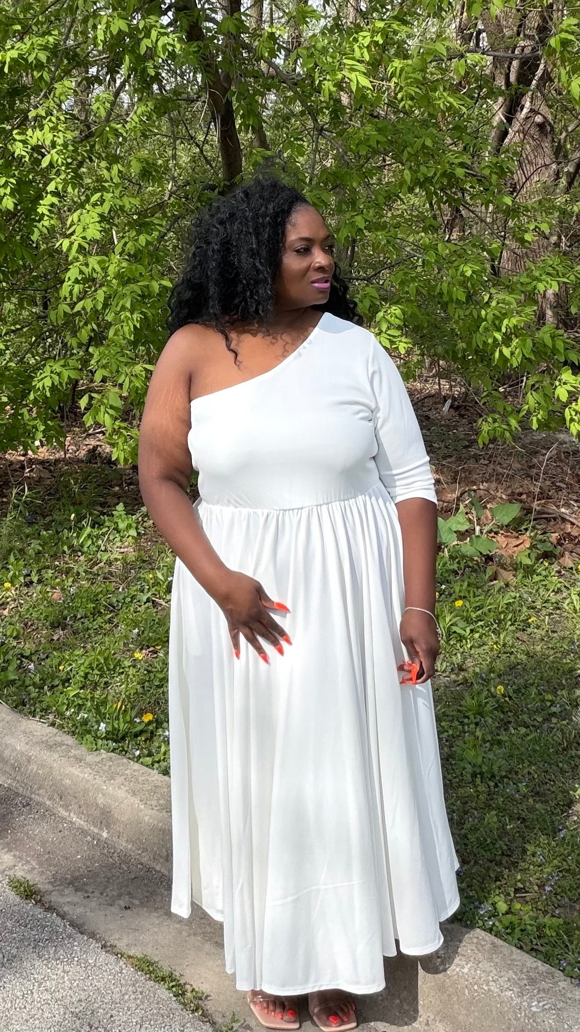 Soft Statement Midi Dress