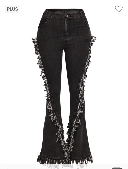 Fringe Me Fabulous Flare Jeans
