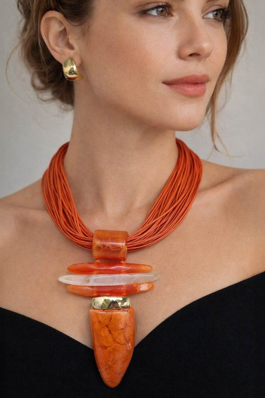 The Luxe Aura Statement Necklace