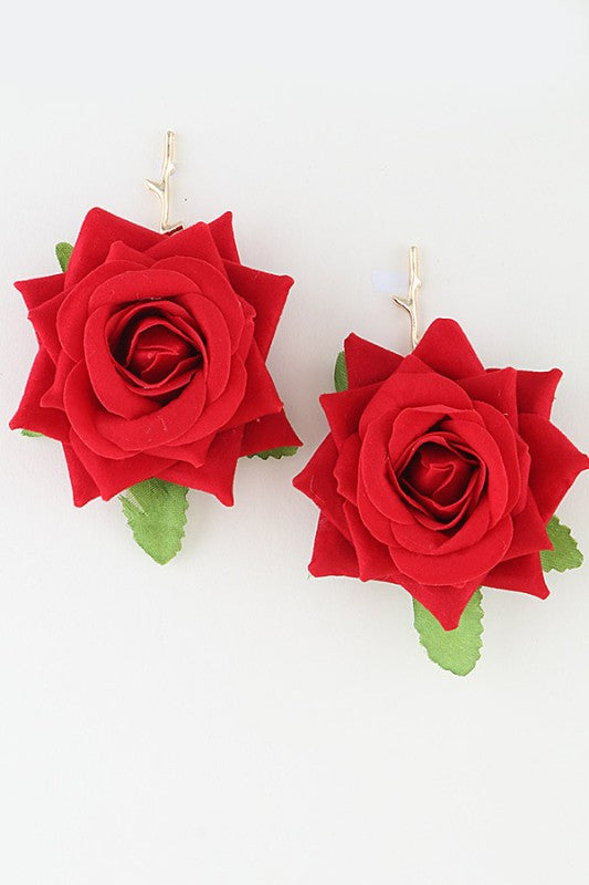 Stop & Stare Rose Earrings