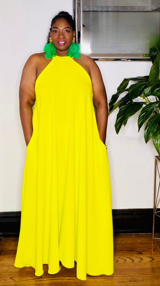 Sun Goddess Flow Maxi Dress