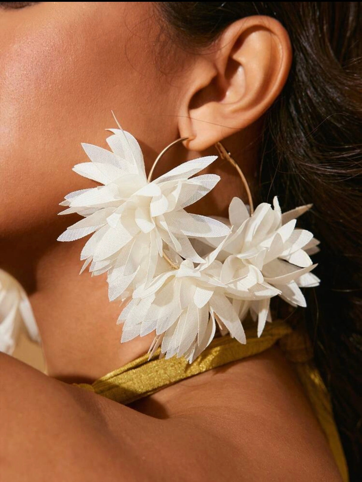 Blush & Bloom Hoop Earrings