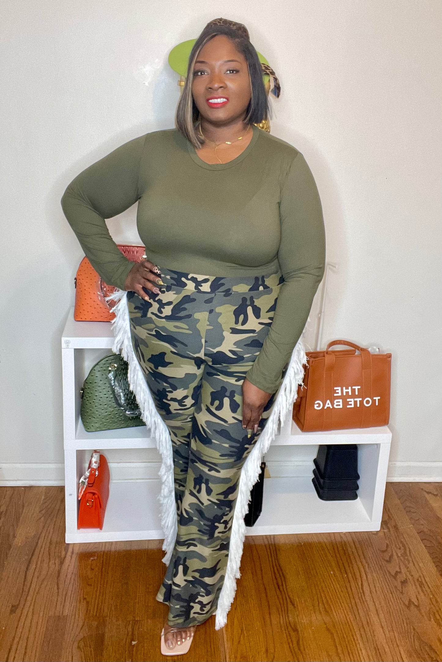 Camo Time Fringe Pants