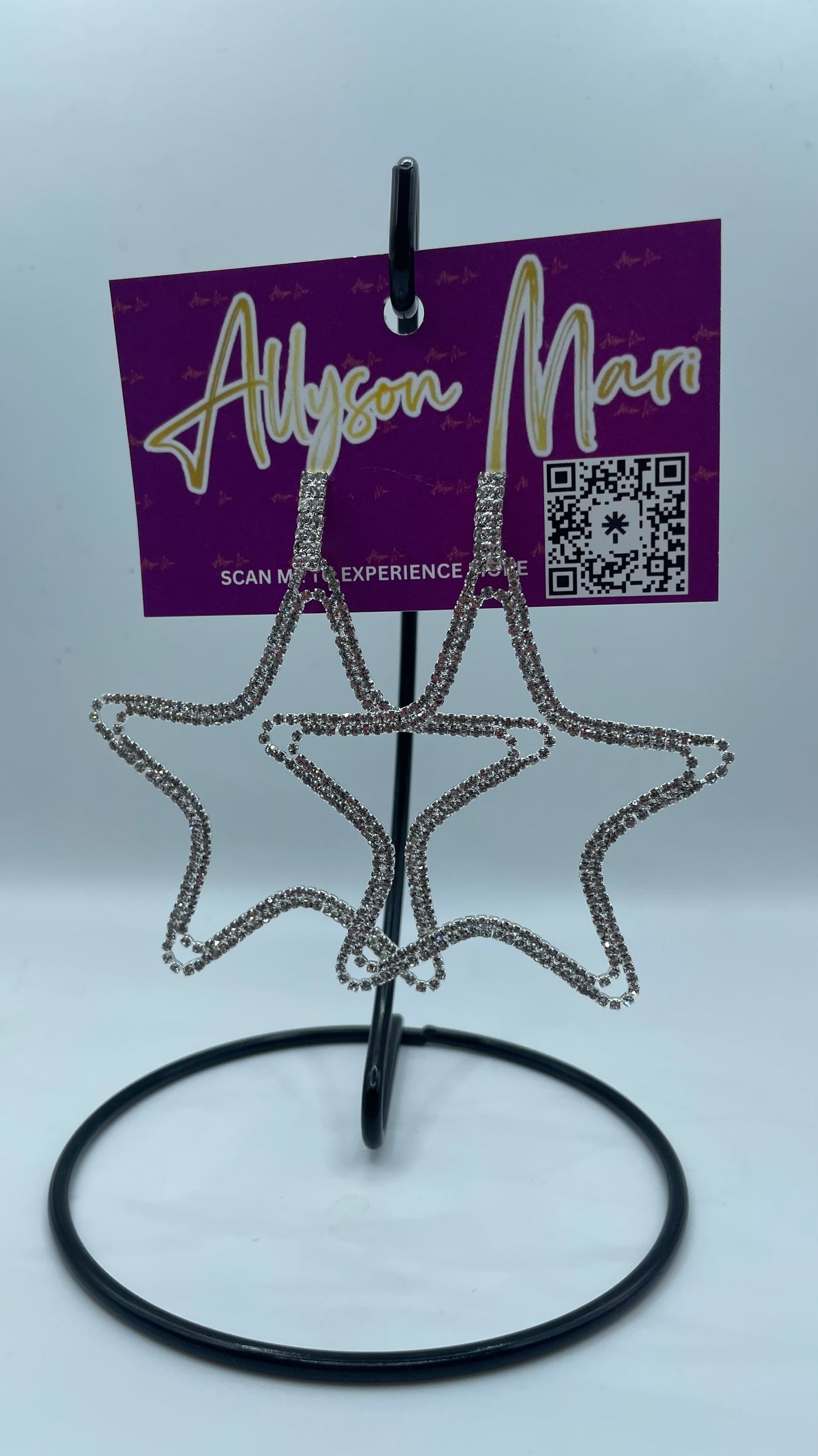 Large Star Dangle Earrings