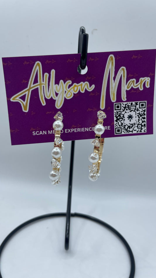 Pear Hoop Earrings