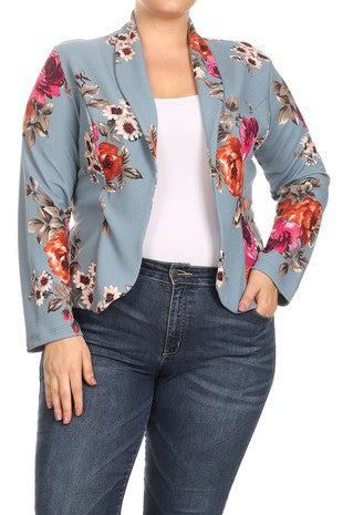 Steel Bloom Statement Blazer