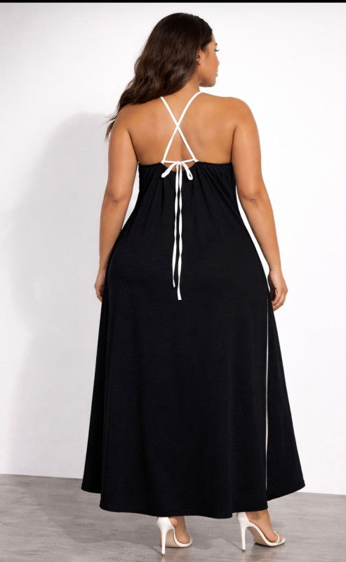 Midnight Elegance Maxi Dress
