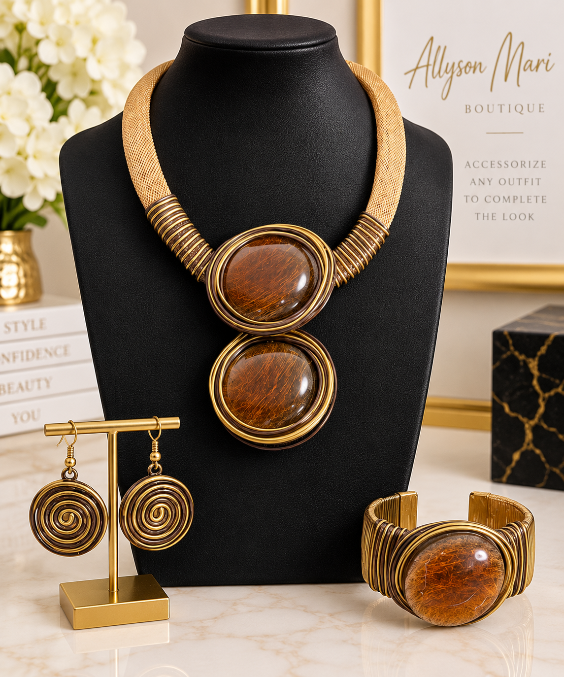 The Golden Earth 3-Piece Statement Set