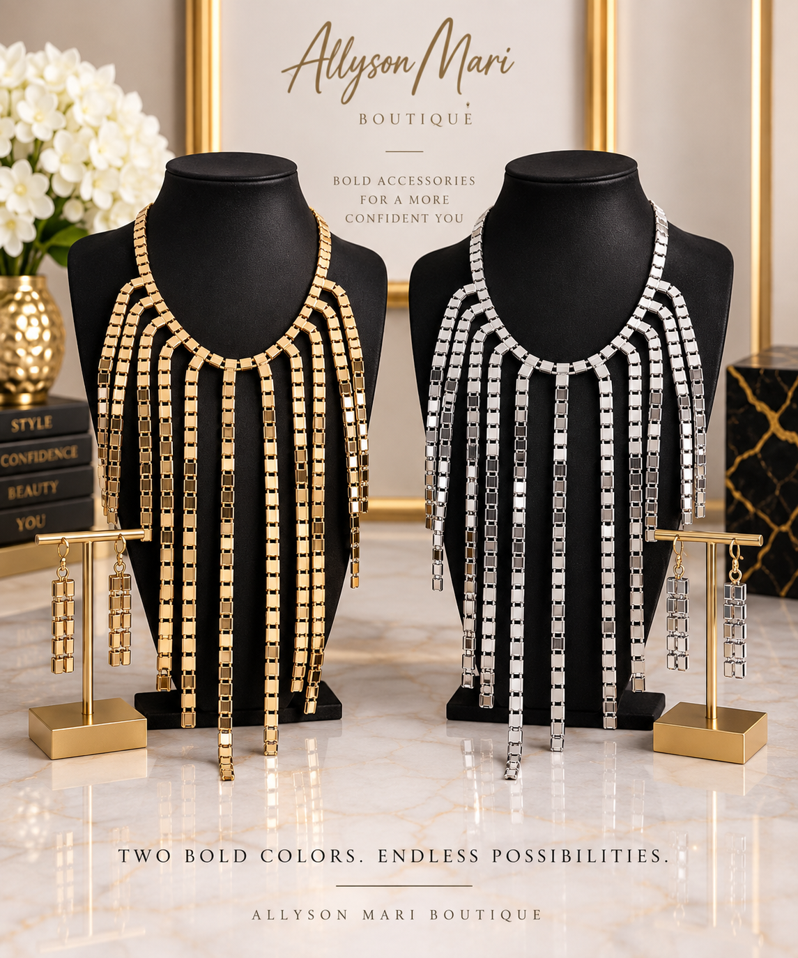 The After Hours Fringe Necklace Set